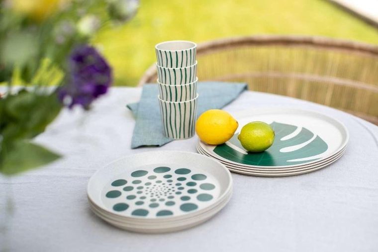 Koziol, talerz, Connect Monstera, 20.5 cm, 4 szt.