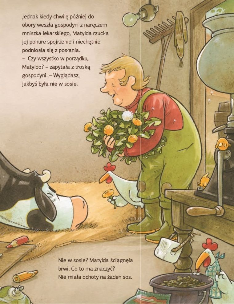 Krowa Matylda jest nie w humorze