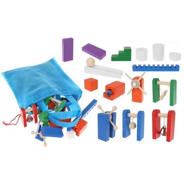 Kruzzel, domino drewniane, 360 elementów