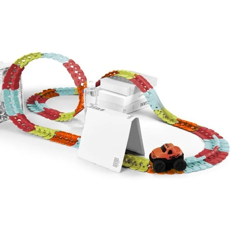 Kruzzel, tor wyścigowy z autkiem, 193 elementy