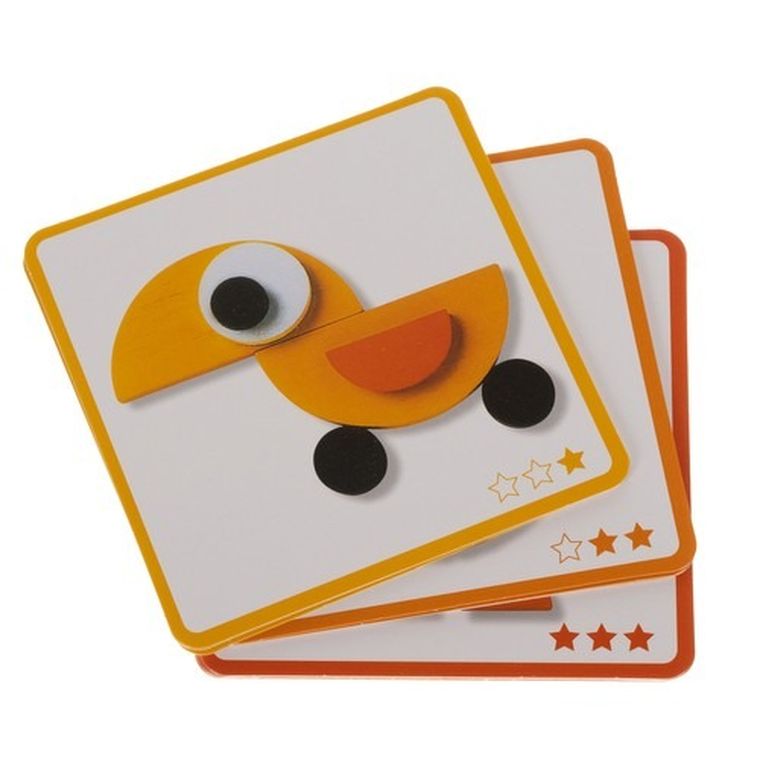 Kruzzel, zwierzątka, układanka drewniana