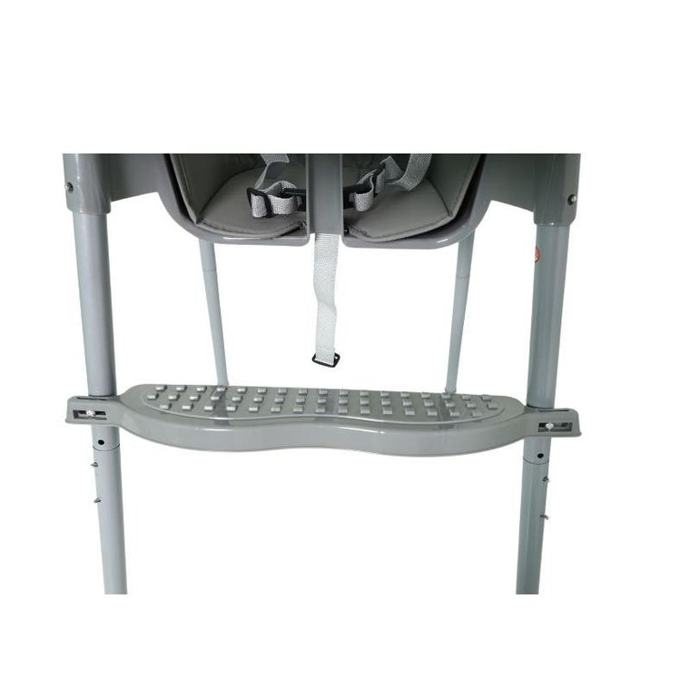 Krzesełko do karmienia, regulowane, szary