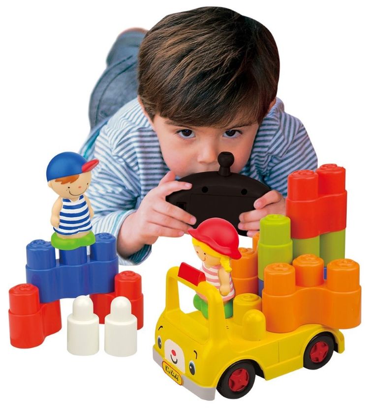 K's Kids, autobus szkolny, klockowy pojazd zdalnie sterowany