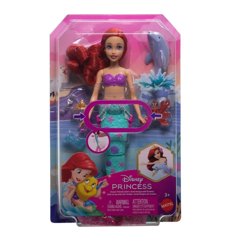 Księżniczki Disneya, Przyjaciele z oceanu, Ariel, lalka syrenka