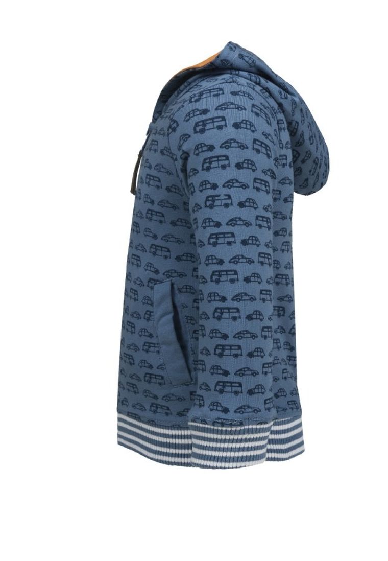 Kurtka chłopięca z kapturem, dwustronna, pomarańczowa, niebieska, Lief