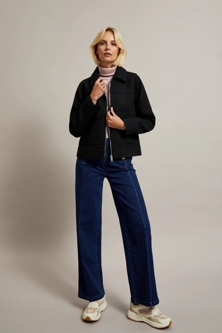 Kurtka damska, czarna, Moodo