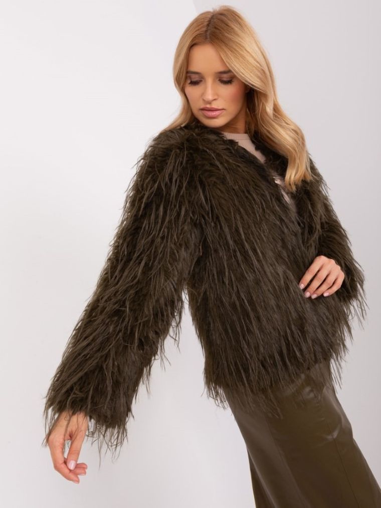 Kurtka damska, khaki, Italy Moda