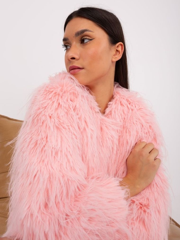 Kurtka damska, różowa, Italy Moda