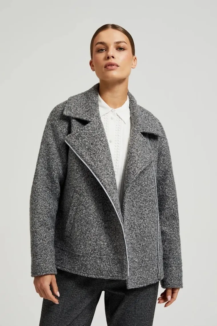 Kurtka damska, szara, Moodo