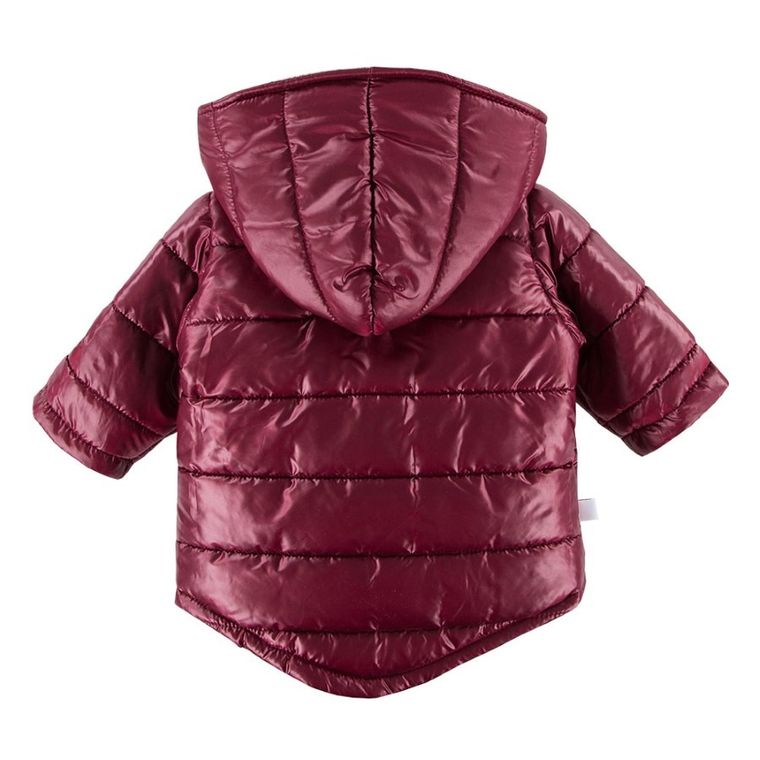 Kurtka dziewczęca z kapturem, bordowa, Bloom, Eevi