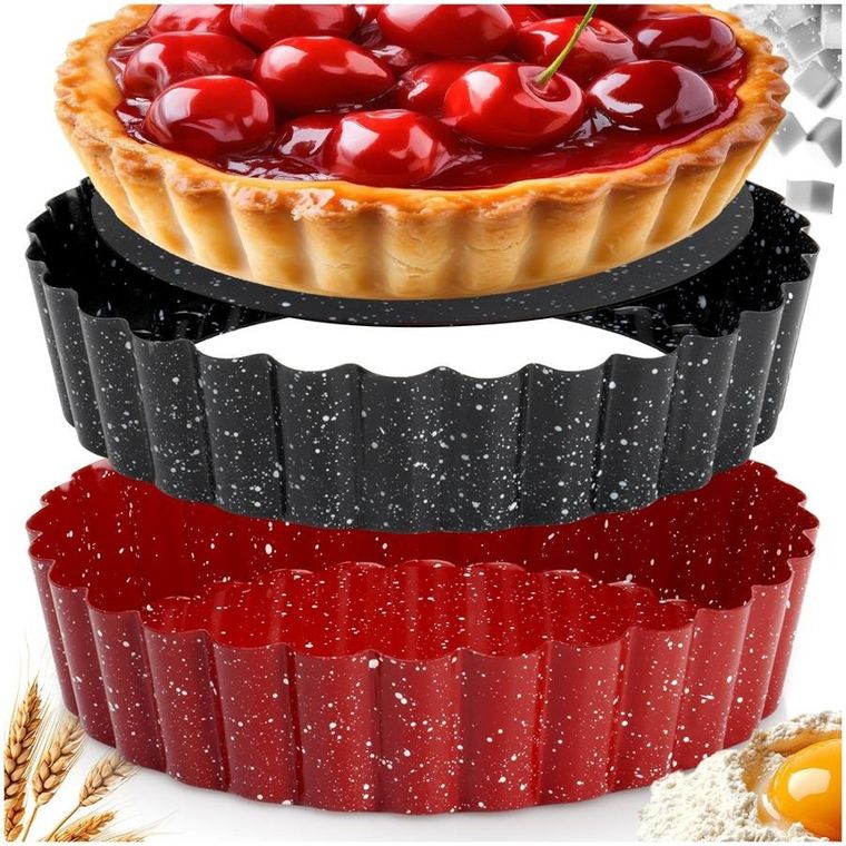 La Cucina, forma do tarty, granitowa z wyjmowanym dnem, 12 cm, 2 szt.