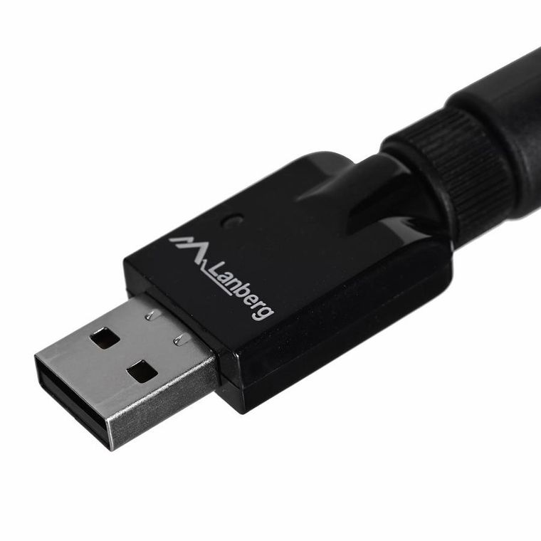 Lanberg, karta sieciowa, N300 NC-0300-WIE, USB 2.0, Złącze anteny WiFi