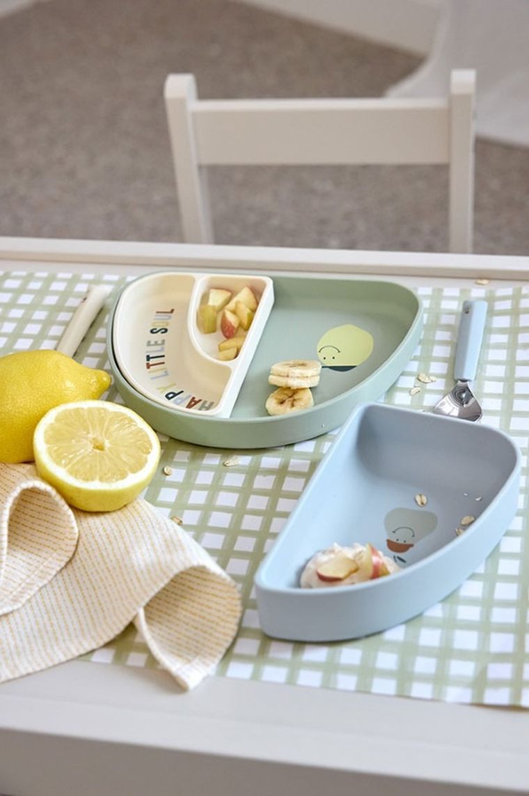 Lassig, Happy Fruit Lemon, zestaw silikonowych naczyń, 3 szt.