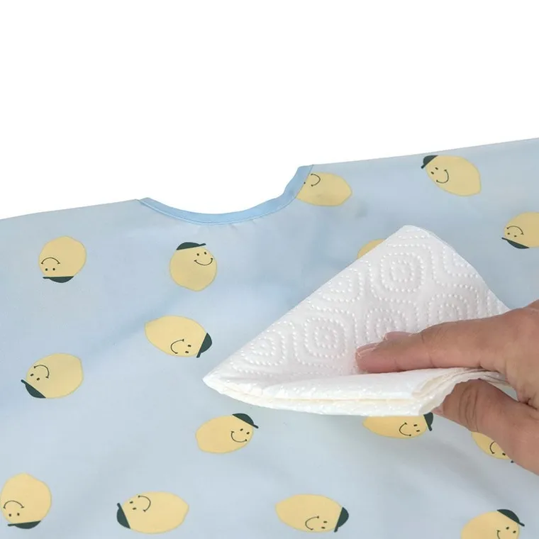 Lassig, Happy Fruits Lemon, zestaw śliniaków z długim rękawem, 6m+, 2 szt.