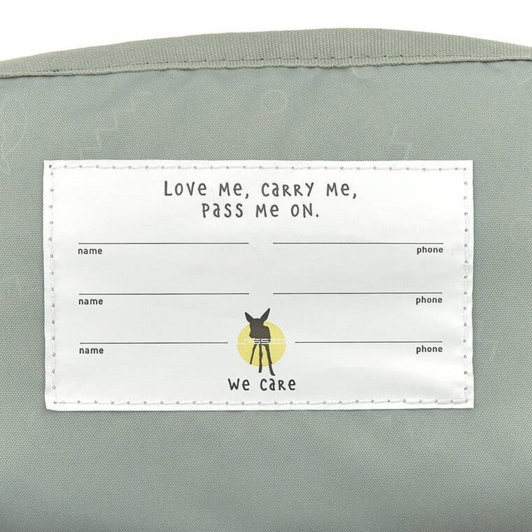 Lassig, Happy Prints, plecak dla przedszkolaka, kwadratowy, oliwkowy