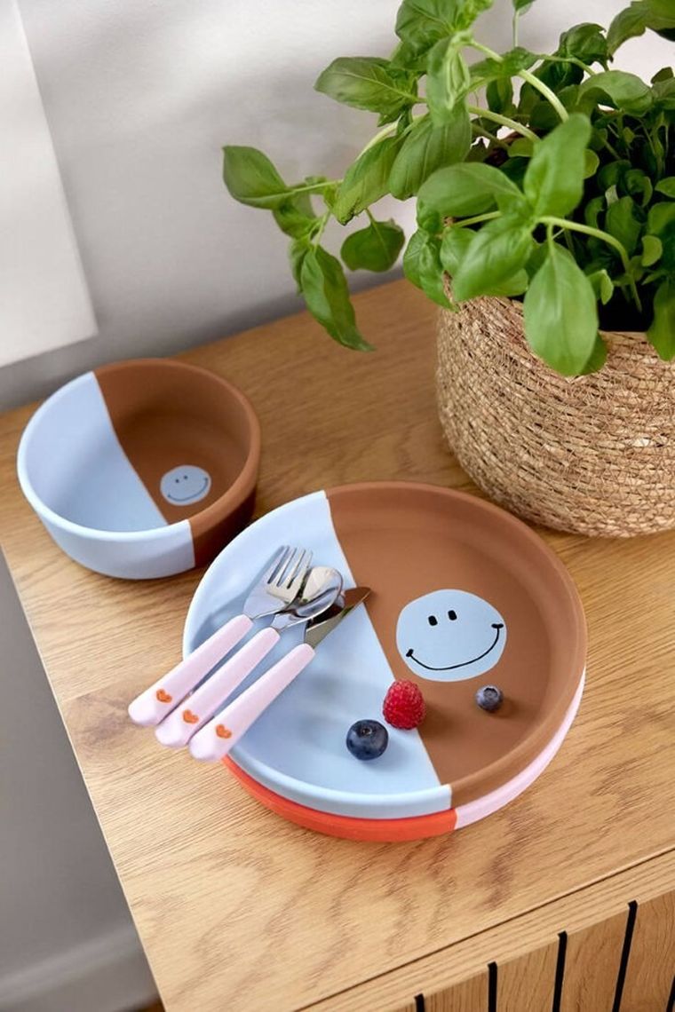 Lassig, Happy Rascals, sztućce ze stali nierdzewnej, Heart Lavender, 3 szt.