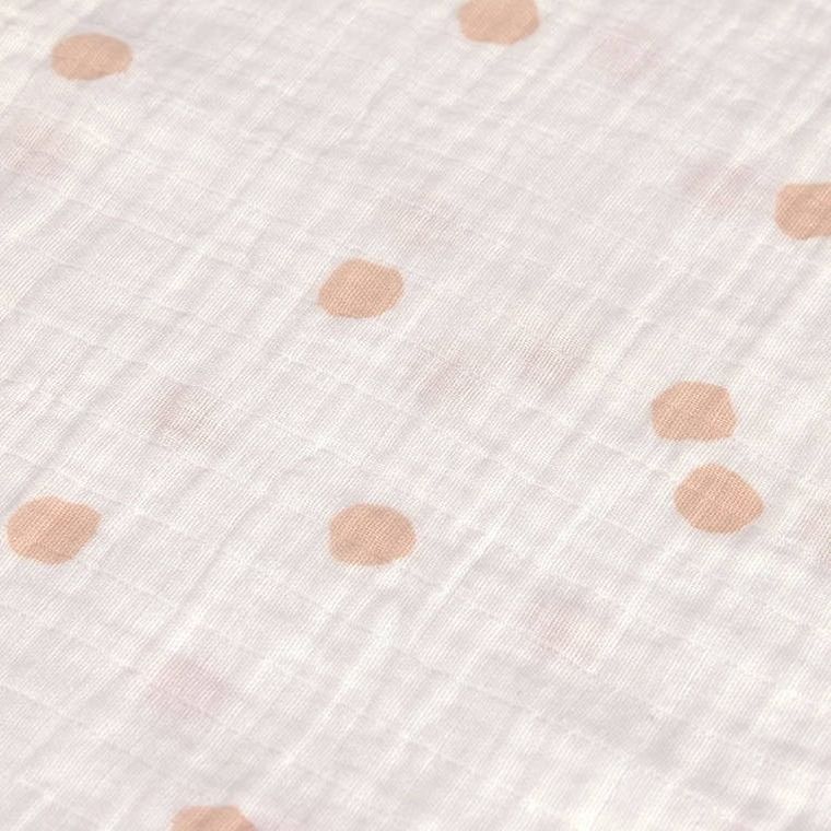 Lassig, Little Mateys, pieluszka muślinowa, otulacz z biobawełny, spicy orange, 85-85 cm, 3 szt.