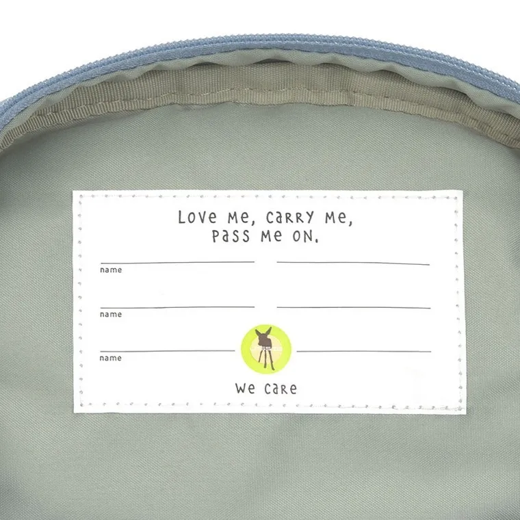 Lassig, Pattern Party, plecak dla przedszkolaka, Blue