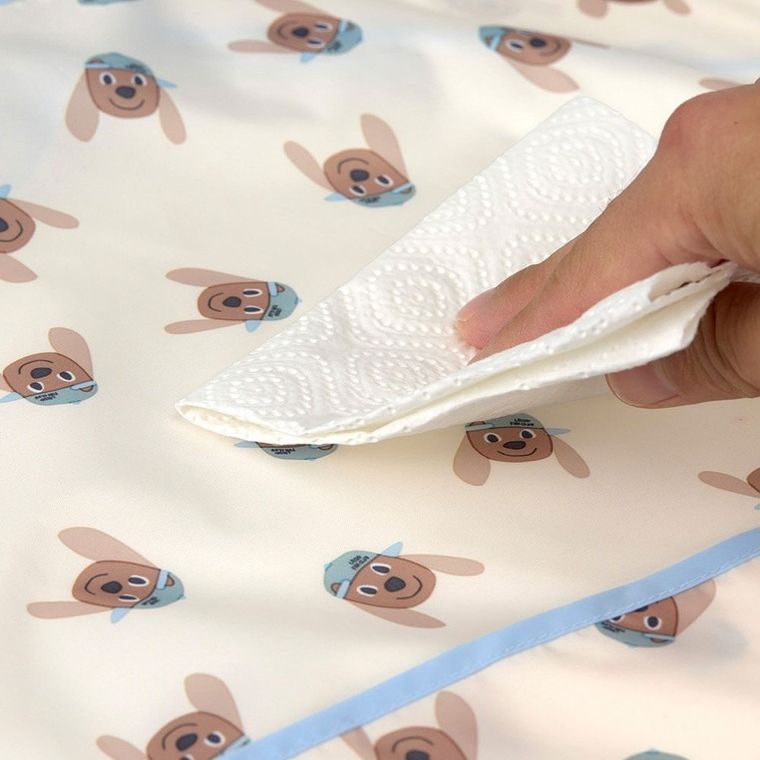 Lassig, Tiny Team, zestaw śliniaków z długim rękawem, piesek, 6m+