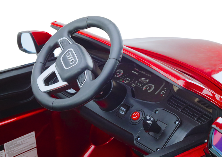 Lean Cars, Audi Q7, pojazd na akumulator, czerwony