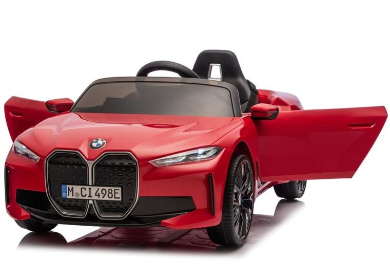 Lean Cars, BMW I4, pojazd na akumulator 4-4, JE1009, czerwony