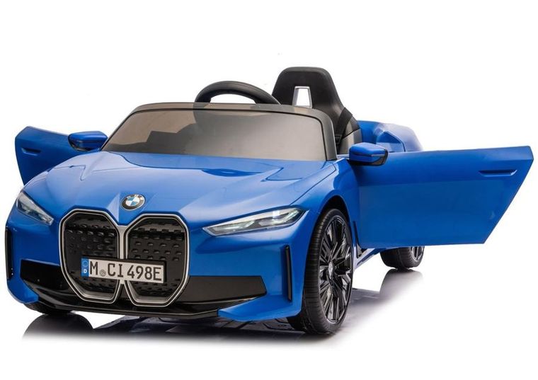 Lean Cars, BMW I4, pojazd na akumulator 4-4, JE1009, niebieski