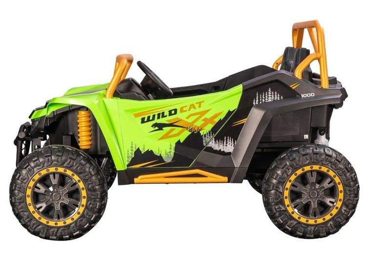 Lean Cars, Buggy Arctic Cat Wildcat XX, pojazd na akumulator, 24V14AH, zielony
