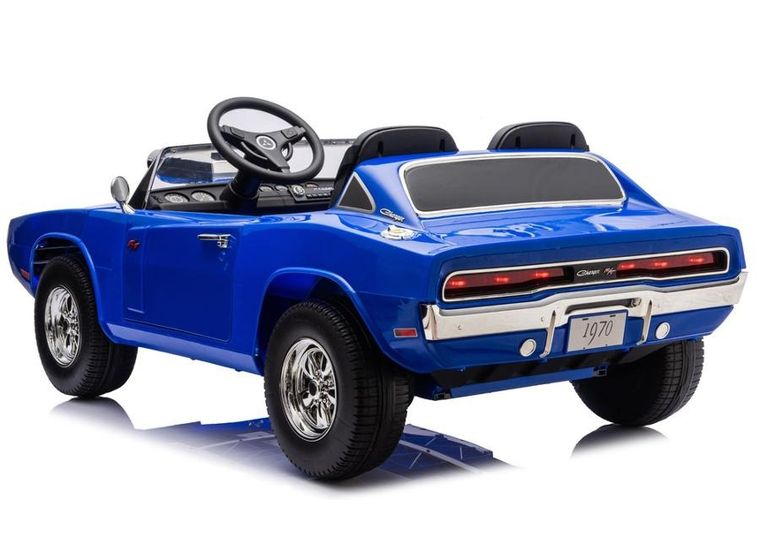 Lean Cars, Dodge Charger R/T, pojazd na akumulator, DLS-K12 24V7Ah, niebieski