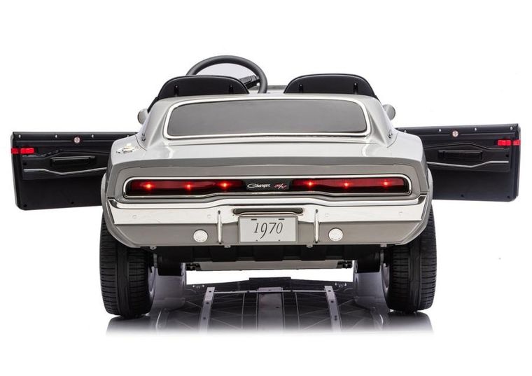 Lean Cars, Dodge Charger R/T, pojazd na akumulator, DLS-K12 24V7Ah, szary