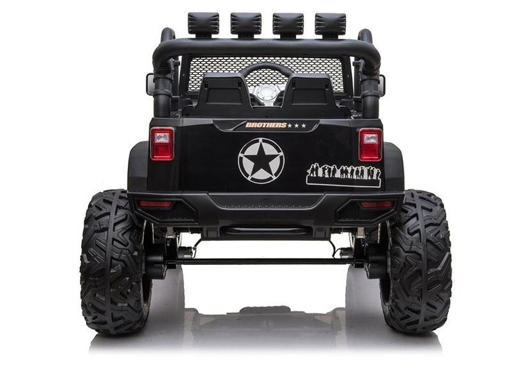 Lean Cars, Jeep, pojazd na akumulator, JC666, czarny lakierowany