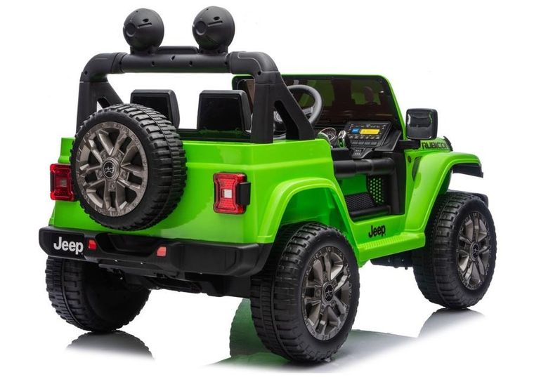 Lean Cars, Jeep Rubicon, pojazd na akumulator 4-4, DK-JWR556 4-200W 24V, zielony