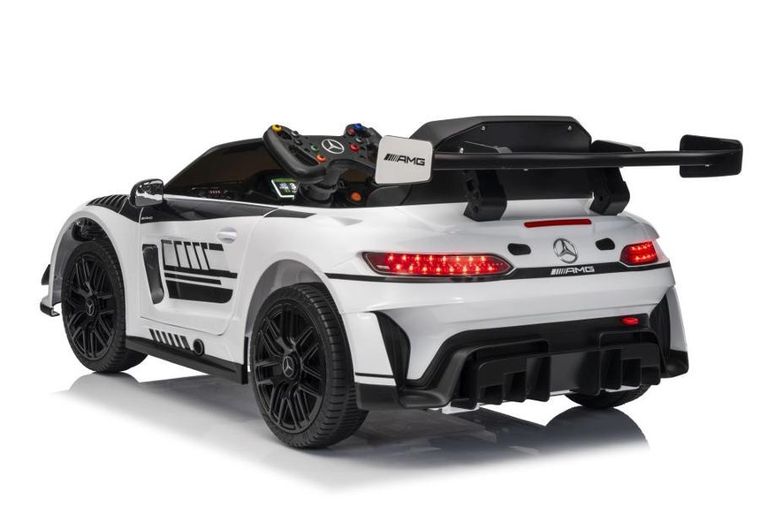 Lean Cars, Mercedes AMG GT3, pojazd na akumulator, biały
