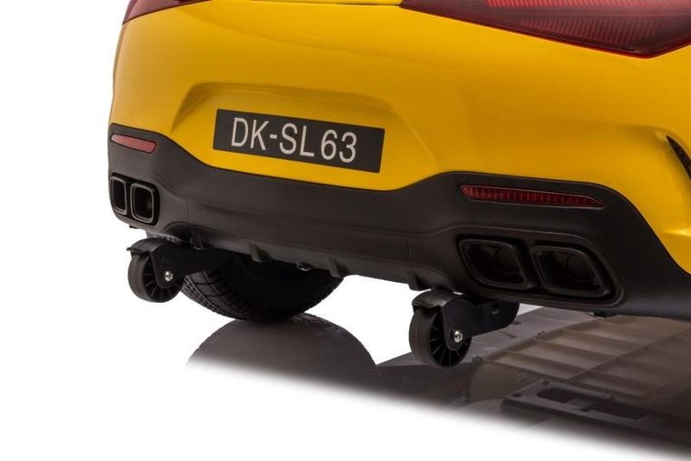 Lean Cars, Mercedes AMG SL63, pojazd na akumulator, żółty lakierowany