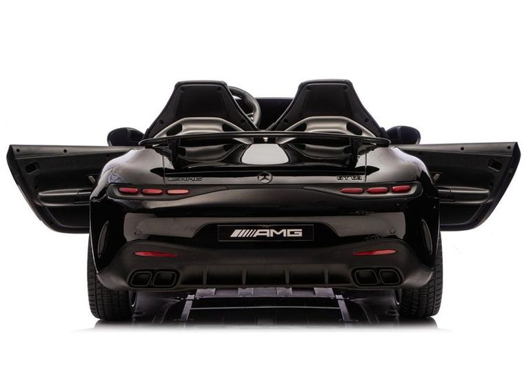 Lean Cars, Mercedes GT63 AMG, pojazd na akumulator, DK-GT63 24V LCD, cichy silnik, czarny