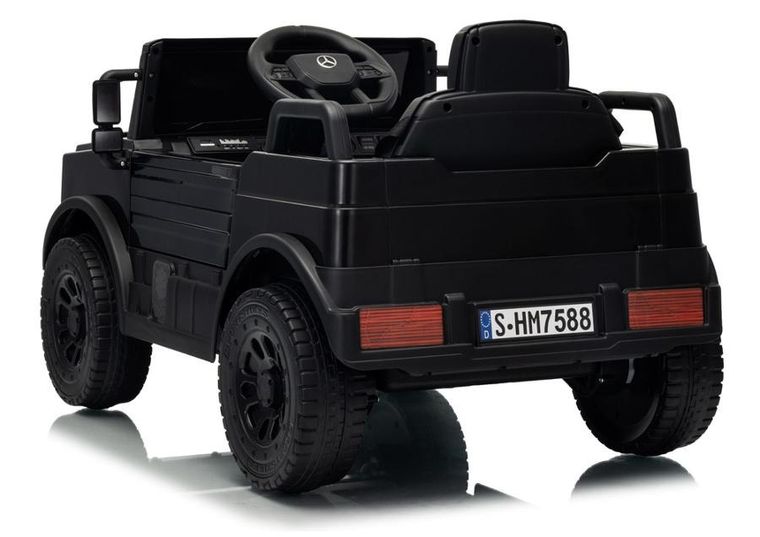 Lean Cars, Mercedes Unimog, pojazd na akumulator, HM7588 6V4Ah, czarny