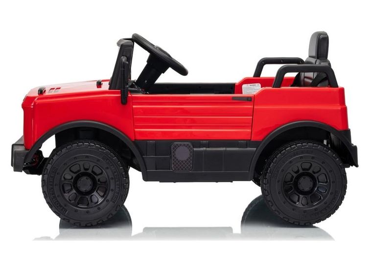 Lean Cars, Mercedes Unimog, pojazd na akumulator, HM7588 6V4Ah, czerwony