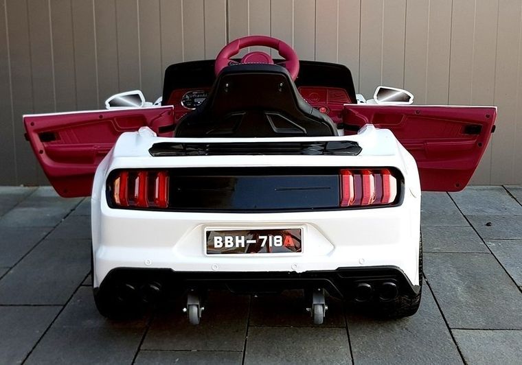 Lean Cars, pojazd na akumulator, BBH-718A, biały