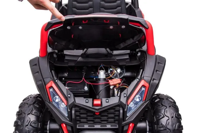 Lean Cars, pojazd na akumulator, YSA036 4-4, czerwony