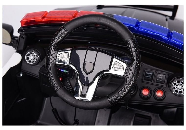 Lean Cars, Policja, pojazd na akumulator, biały