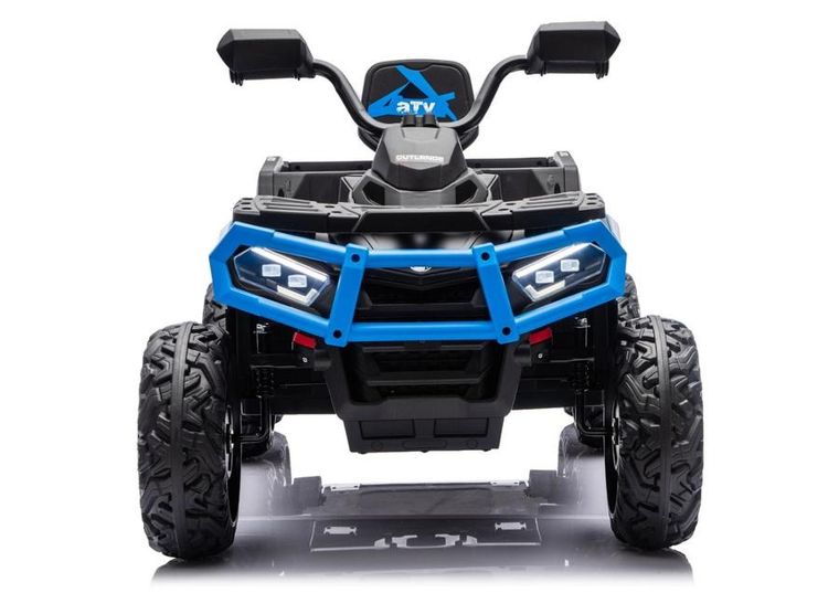 Lean Cars, Quad, pojazd na akumulator z przyczepką, 6 kół, JC606 24V 4-4, niebieski