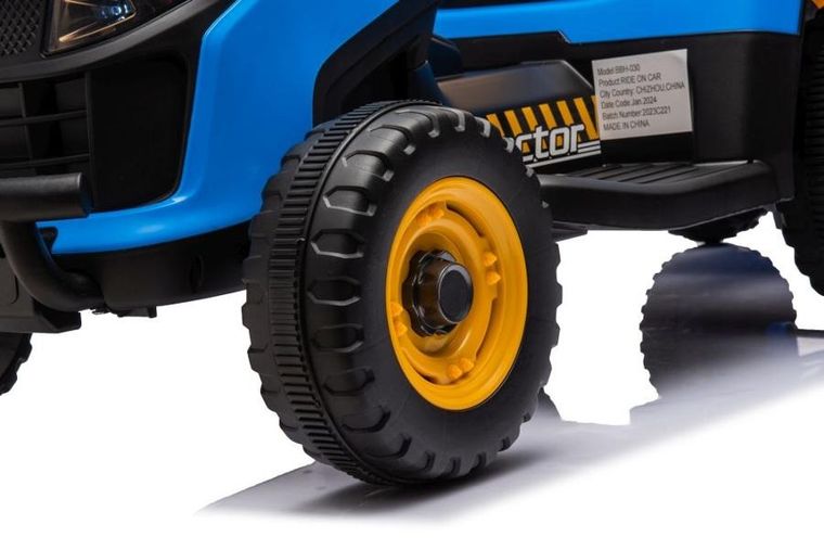 Lean Cars, traktor, pojazd na akumulator, BBH-030, niebieski