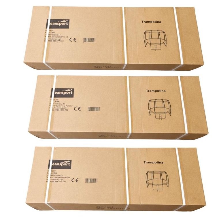 Lean Sport, trampolina ogrodowa z siatką wewnętrzną, czarno-zielona, 427 cm, 14ft