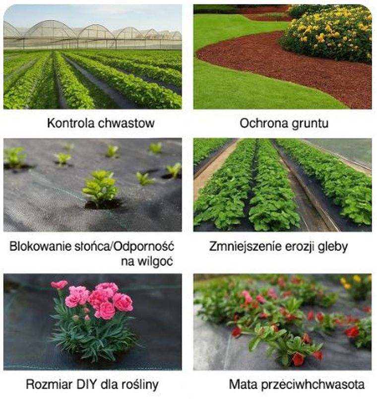 Lean Toys, agrotkanina antychwastowa, agrowłóknina i kotwy, UV 135g, czarna, 1,1-50m