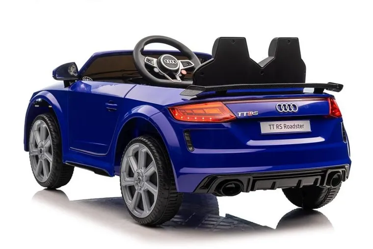 Lean Toys, Audi TT RS, pojazd na akumulator, ciemny niebieski