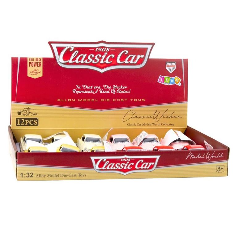 Lean Toys, autko klasyczne z lat, 50, resorak, 1:32, 1 szt.