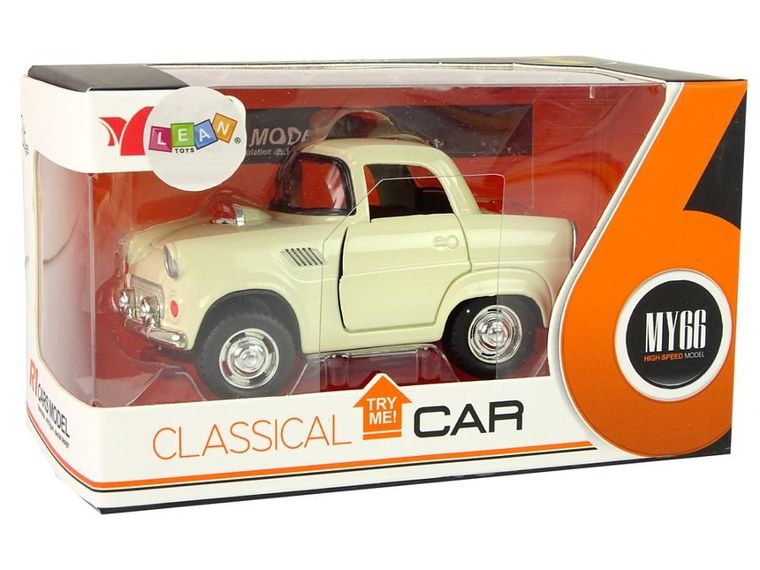 Lean Toys, autko metalowe, otwierane drzwi, model