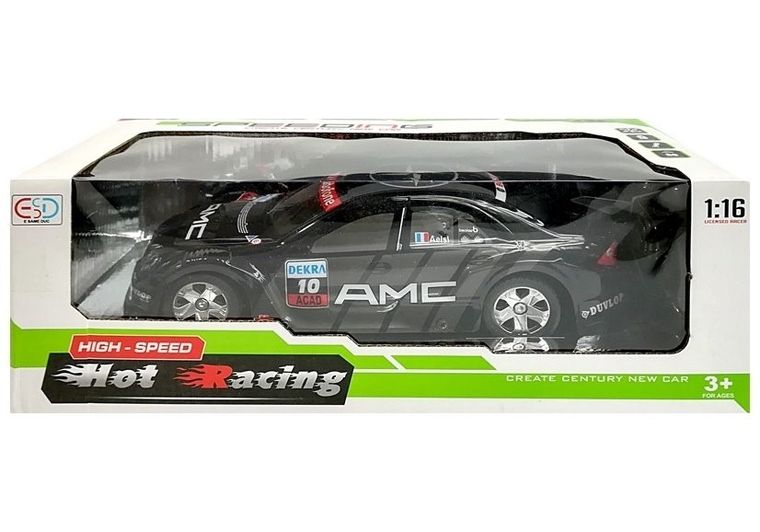 Lean Toys, auto sportowe pojazd zdalnie sterowany, czarne, 1:16