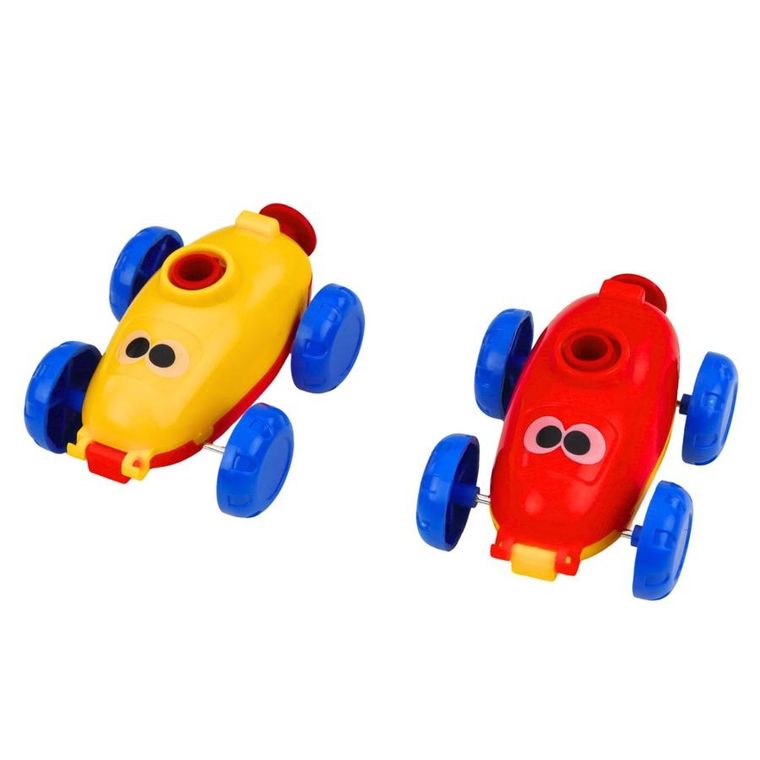 Lean Toys, balonowa wyrzutnia autek, miś