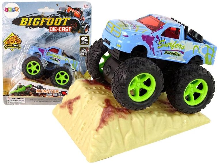 Lean Toys, BigFoot Die-Cast, pojazd z napędem i rampą, 1 szt.