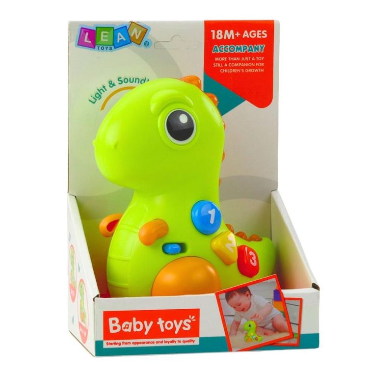 Lean Toys, dinozaur, zabawka interaktywna